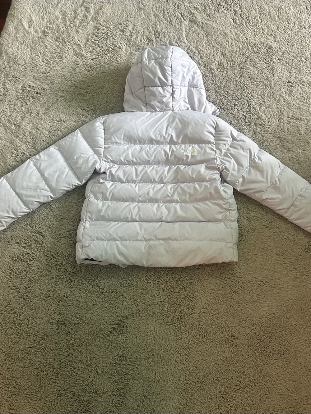 The North Face Kids Reversible Hooded Puffer Jacket — Purple & Black